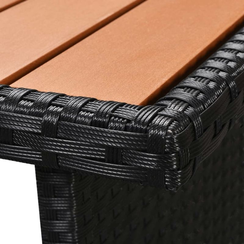 Casa si Gradina - Gradina si terasa - Mobilier exterior - Seturi mobila gradina - Set mobilier de gradina cu perne, 7 piese, negru, poliratan - Infinity.ro