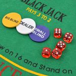 Jucarii, Copii si Bebe - Jucarii si jocuri - Jocuri si puzzle - Jocuri de societate - Set de poker/blackjack cu 600 de jetoane cu laser din aluminiu - Infinity.ro