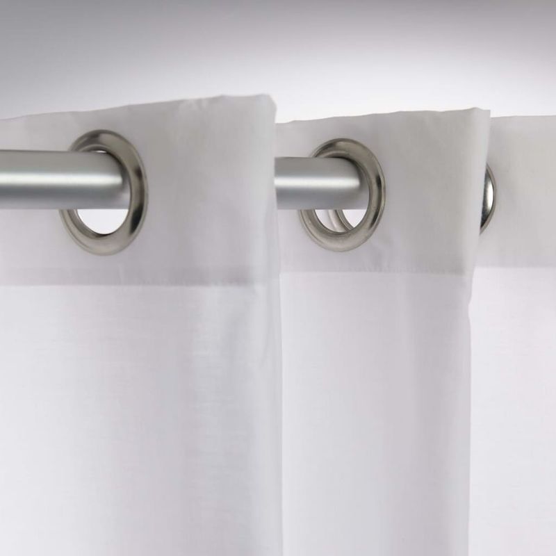 Casa si Gradina - Sanitare - Cazi si cabine de dus - Paravane si usi - Sealskin Perdea de dus Coloris, alb, 180x200 cm - Infinity.ro