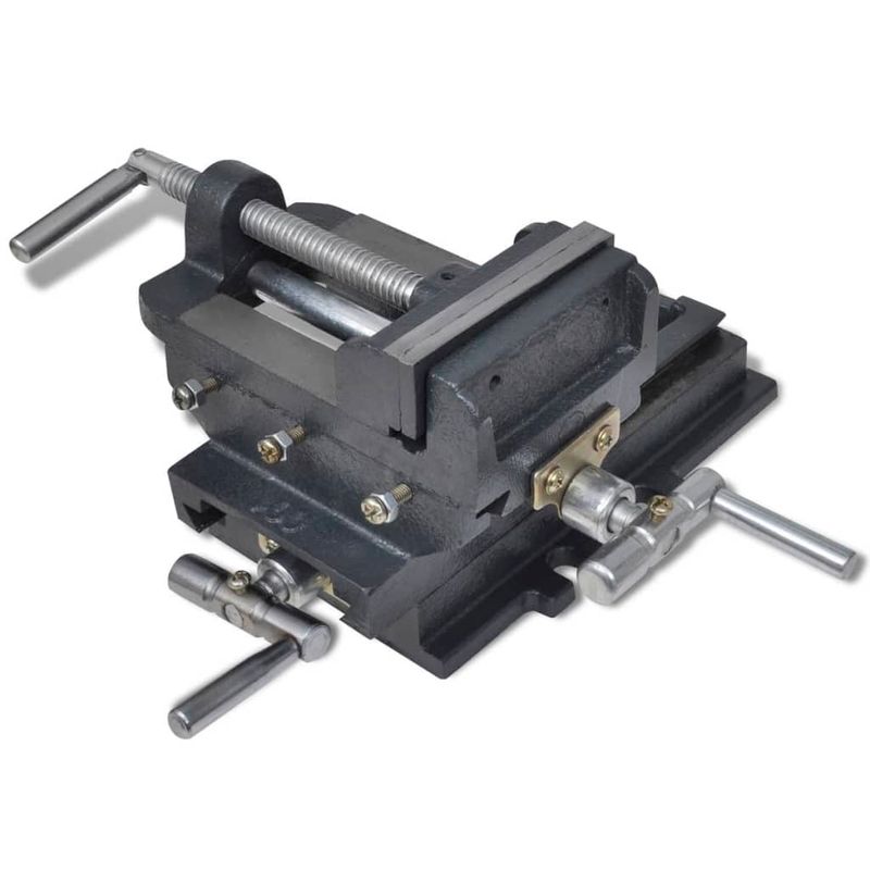 Casa si Gradina - Constructii - Scule electrice si accesorii - Menghine si cleme fixare - Menghina in cruce masina de gaurit, actionare manuala, 78 mm - Infinity.ro