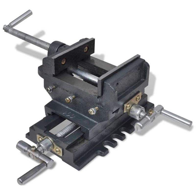 Casa si Gradina - Constructii - Scule electrice si accesorii - Menghine si cleme fixare - Menghina in cruce masina de gaurit, actionare manuala, 78 mm - Infinity.ro