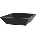 Casa si Gradina - Sanitare - Lavoar baie si accesorii - Lavoare si piedestale - Chiuveta ceramica patrata, Negru, 41,5x41,5x12 cm - Infinity.ro