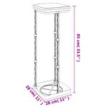 Casa si Gradina - Mobilier - Organizare si depozitare - Cosuri de gunoi - Suporturi saci de gunoi, 2 buc., negru si albastru, 120 L, PP - Infinity.ro