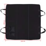 Petshop - Accesorii petshop - Culcusuri si custi - Genti si articole transport - Husa scaun auto spate pentru animale, negru, 148x142 cm - Infinity.ro