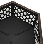 Casa si Gradina - Termice - Sobe, Seminee si accesorii - Seminee - Vatra de foc rustica, cu vatrai 62x54x56 cm otel, XXL - Infinity.ro