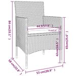 Casa si Gradina - Gradina si terasa - Mobilier exterior - Scaune si sezlonguri gradina - Set cu scaun de gradina si taburet, 4 piese, negru, poliratan - Infinity.ro