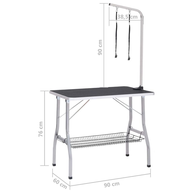 Petshop - Ingrijire si Igiena - Aparate de ingrijire - Alte aparate ingrijire animale - Masa reglabila pentru ingrijirea cainilor cu 2 lese si cos - Infinity.ro
