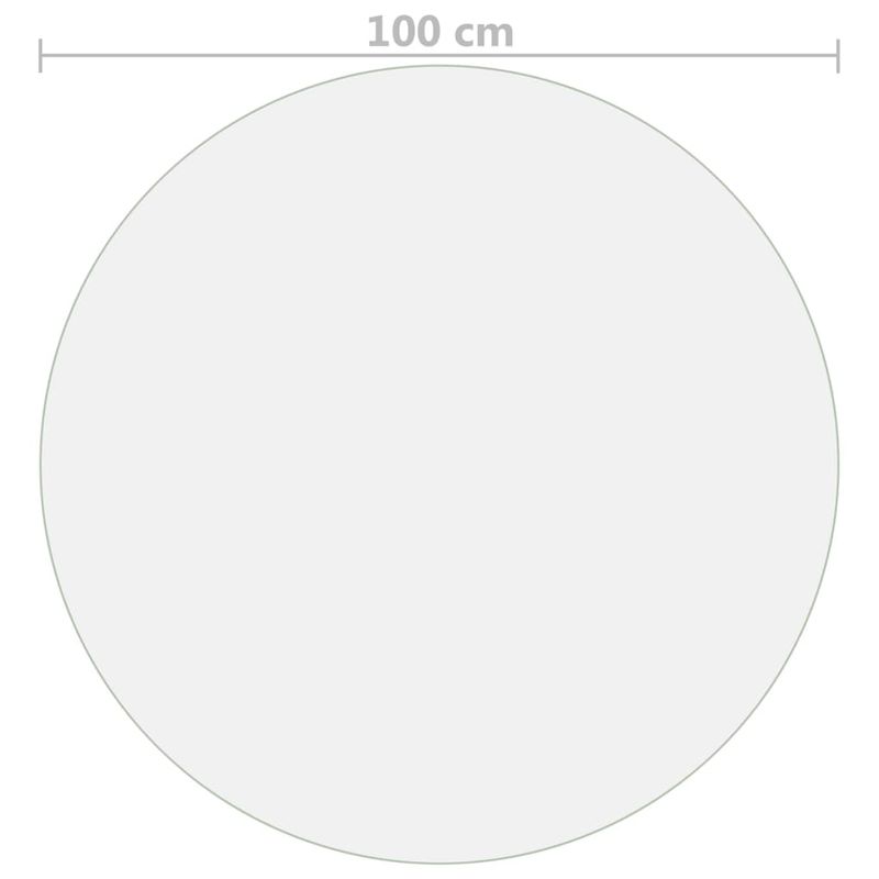 Casa si Gradina - Mobilier - Feronerie si accesorii mobila - Folie de protectie masa, transparent, Ø 100 cm, PVC, 2 mm - Infinity.ro