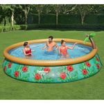 Casa si Gradina - Gradina si terasa - Piscine si accesorii - Piscine - Bestway Set de piscina gonflabila Fast Set Paradise Palms, 457x84 cm - Infinity.ro