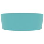 Casa si Gradina - Sanitare - Lavoar baie si accesorii - Lavoare si piedestale - Chiuveta de lux cu preaplin verde deschis mat 36x13 cm ceramica - Infinity.ro