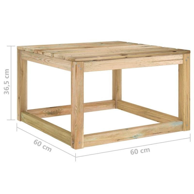 Casa si Gradina - Gradina si terasa - Mobilier exterior - Seturi mobila gradina - Set mobilier de gradina cu perne, 7 piese, lemn de pin tratat - Infinity.ro