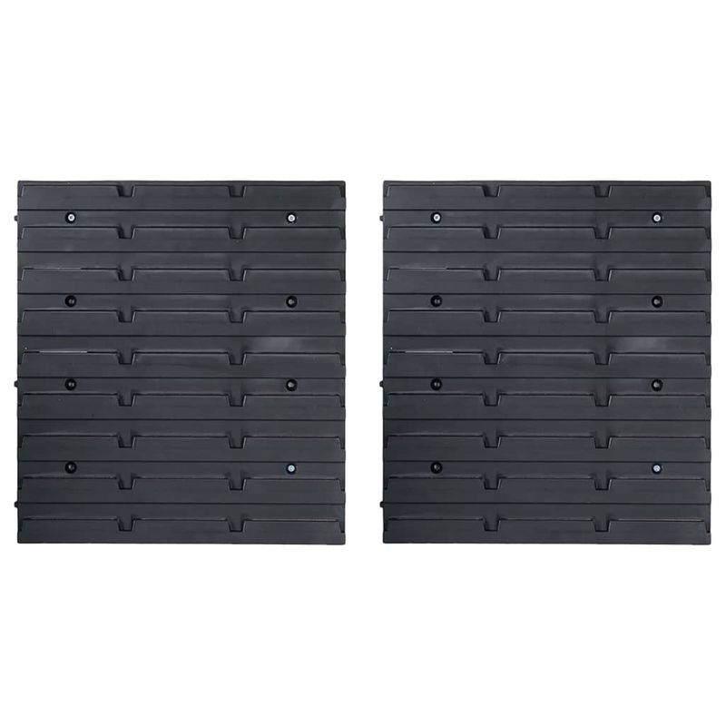 Casa si Gradina - Constructii - Depozitare, transport si protectie - Organizatoare si cutii scule - Set cutii depozitare 71 piese, cu panouri de perete, rosu&negru - Infinity.ro