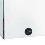 Casa si Gradina - Mobilier - Mobilier baie - Corpuri baie - Dulap de baie cu oglinda si LED, alb stralucitor, 89x14x62 cm - Infinity.ro