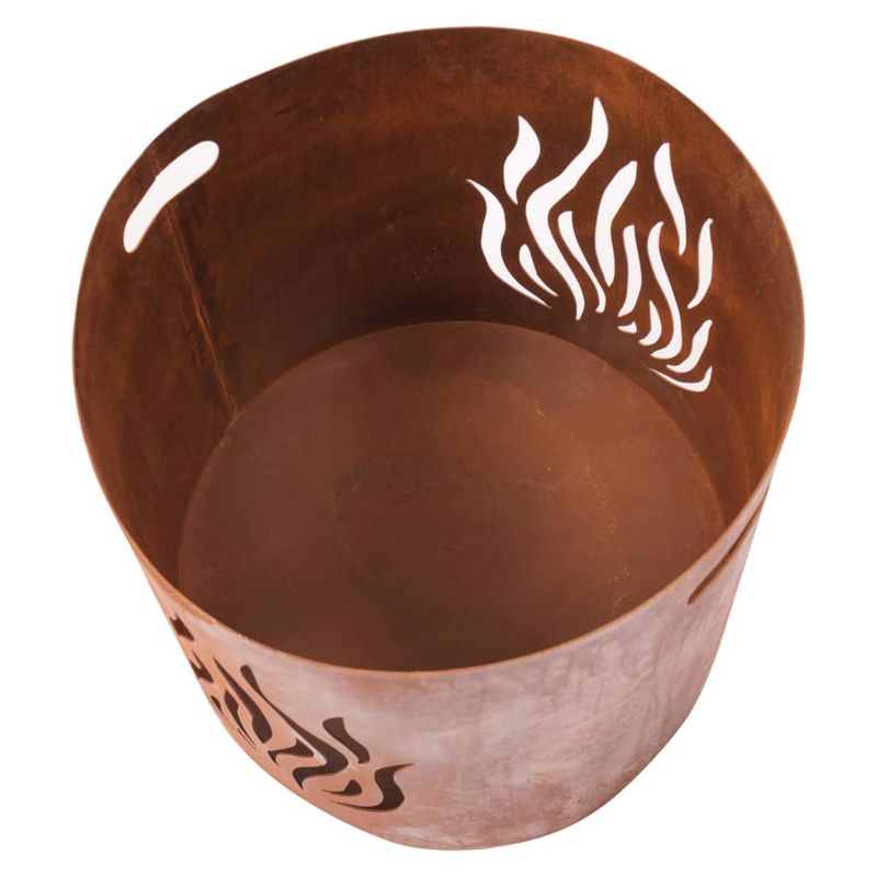 Casa si Gradina - Termice - Sobe, Seminee si accesorii - Seminee - RedFire Semineu de gradina lucrat manual "Kiruna" otel ruginiu - Infinity.ro