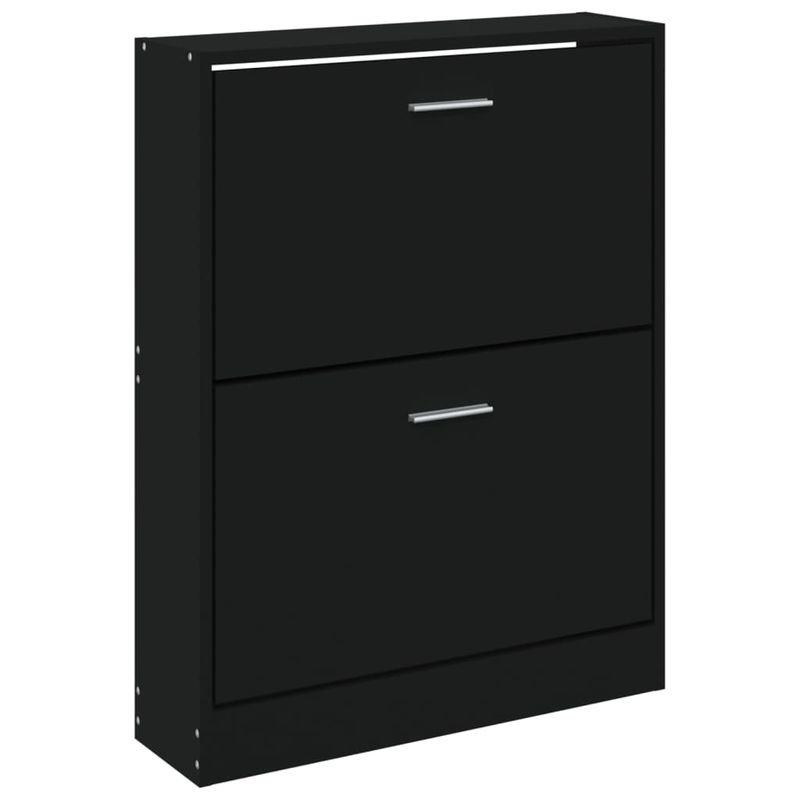 Casa si Gradina - Mobilier - Organizare si depozitare - Organizator incaltaminte - Pantofar, negru, 59x17x81 cm, lemn compozit - Infinity.ro