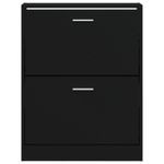 Casa si Gradina - Mobilier - Organizare si depozitare - Organizator incaltaminte - Pantofar, negru, 59x17x81 cm, lemn compozit - Infinity.ro