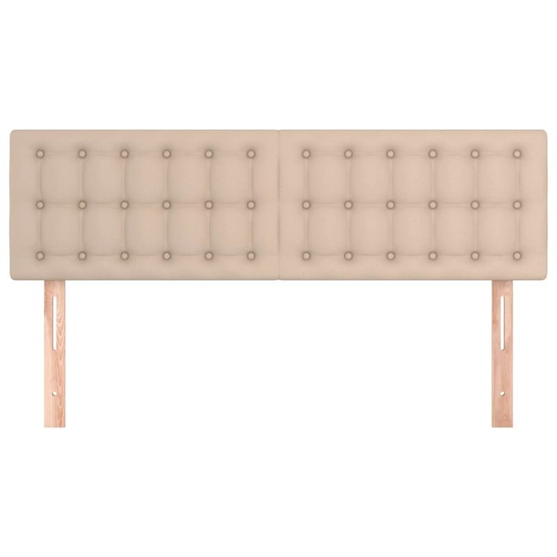Casa si Gradina - Mobilier - Paturi si accesorii - Accesorii paturi - Tablii de pat 2 buc. cappuccino 72x5x78/88 cm piele ecologica - Infinity.ro