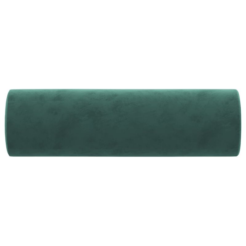 Casa si Gradina - Textile si covoare - Perne si pilote - Perne decorative - Perne decorative, 2 buc., verde inchis, Ø15x50 cm, catifea - Infinity.ro
