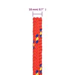 Casa si Gradina - Constructii - Feronerie si accesorii - Sfoara si lanturi - Franghie de barca, rosu, 18 mm, 25 m, polipropilena - Infinity.ro