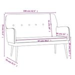 Casa si Gradina - Mobilier - Canapele si coltare - Banchete - Banca, rosu vin, 108x79x79 cm, catifea - Infinity.ro