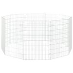Petshop - Accesorii petshop - Culcusuri si custi - Tarcuri si colivii - Cusca pentru iepuri, 10 panouri, 54x80 cm, fier galvanizat - Infinity.ro