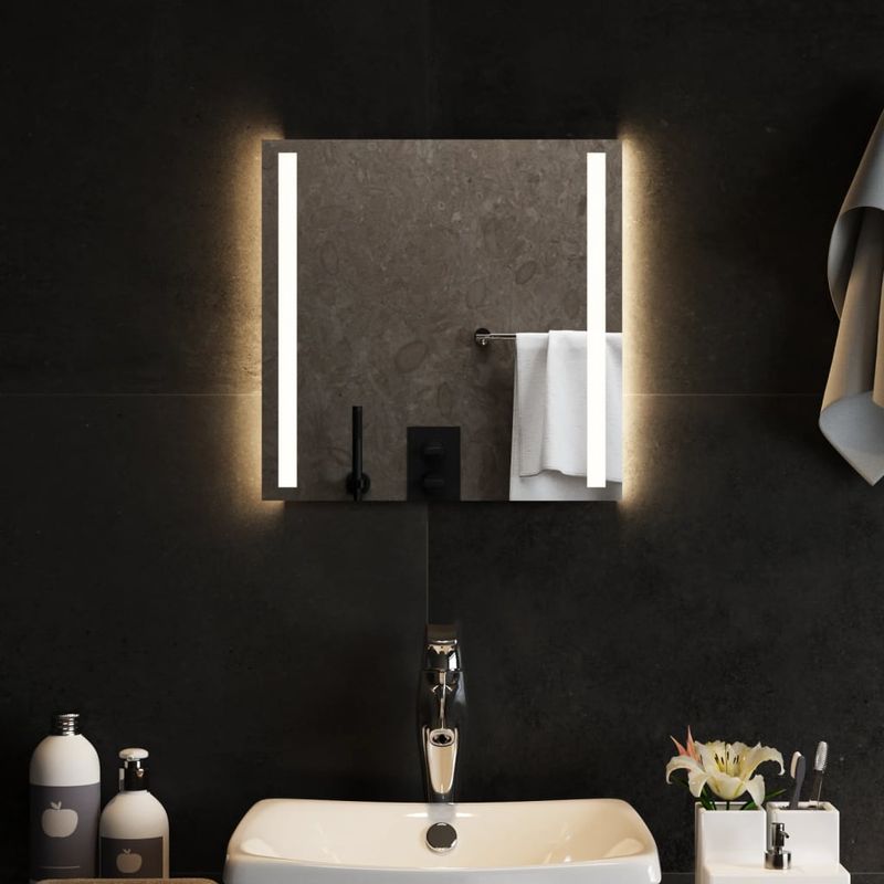 Casa si Gradina - Decoratiuni - Oglinzi - Oglinda de baie cu LED, 40x40 cm - Infinity.ro