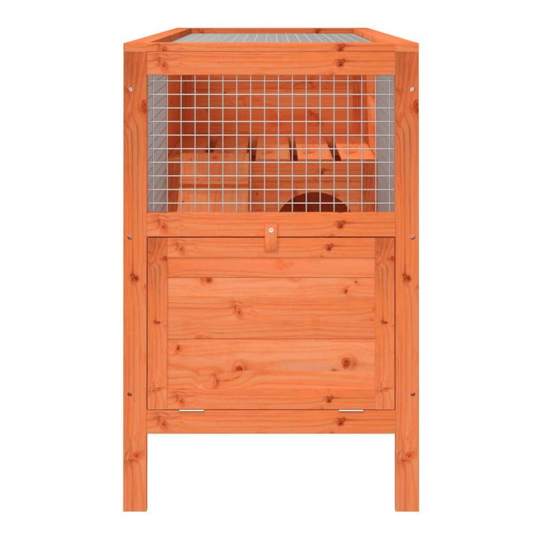 Petshop - Accesorii petshop - Culcusuri si custi - Custi interior si exterior - Cusca pentru iepuri maro 103x44x69,5 cm lemn masiv de pin - Infinity.ro