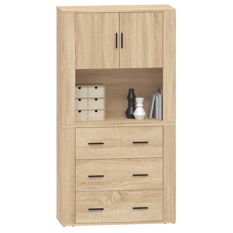 Casa si Gradina - Mobilier - Comode si corpuri - Corpuri bucatarie - Dulap inalt, stejar sonoma, lemn compozit - Infinity.ro