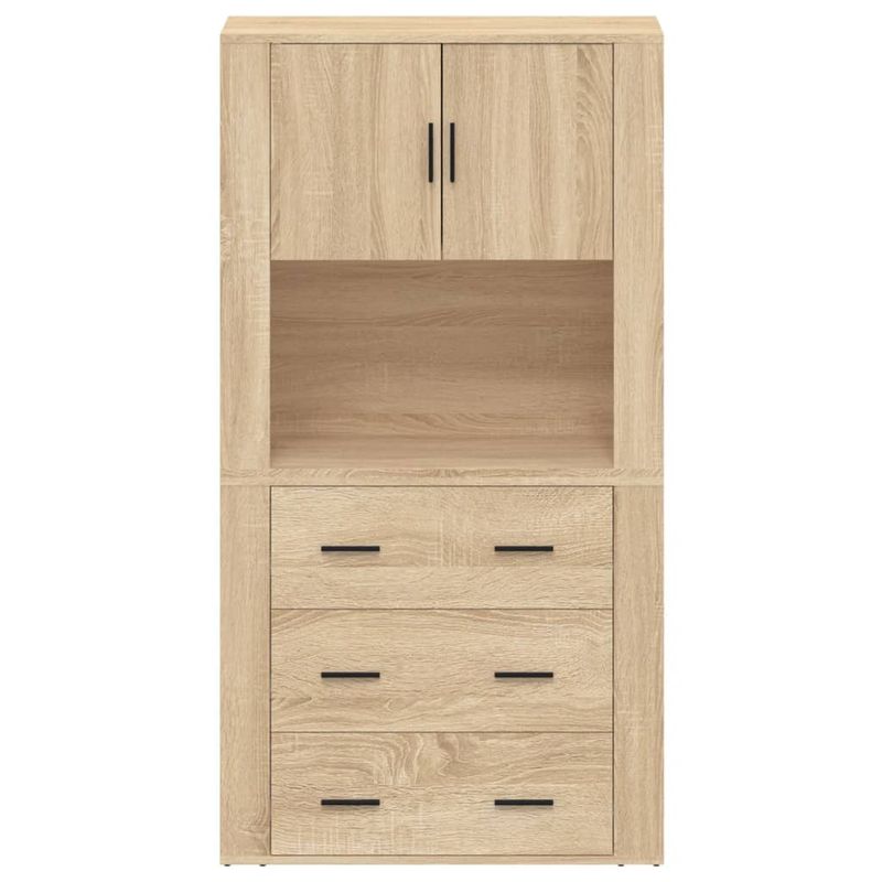 Casa si Gradina - Mobilier - Comode si corpuri - Corpuri bucatarie - Dulap inalt, stejar sonoma, lemn compozit - Infinity.ro