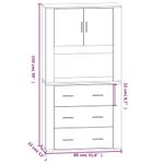 Casa si Gradina - Mobilier - Comode si corpuri - Corpuri bucatarie - Dulap inalt, stejar sonoma, lemn compozit - Infinity.ro