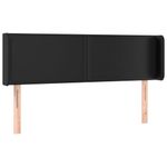 Casa si Gradina - Mobilier - Paturi si accesorii - Accesorii paturi - Tablie de pat cu LED, negru, 147x16x78/88 cm, piele ecologica - Infinity.ro