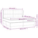 Casa si Gradina - Mobilier - Paturi si accesorii - Paturi - Pat box spring cu saltea, negru, 200x200 cm, catifea - Infinity.ro