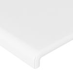 Casa si Gradina - Mobilier - Paturi si accesorii - Accesorii paturi - Tablie de pat cu LED, alb, 183x16x78/88 cm, piele ecologica - Infinity.ro