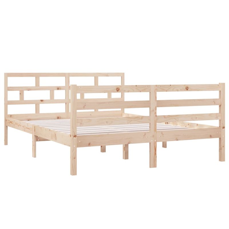 Casa si Gradina - Mobilier - Paturi si accesorii - Paturi - Cadru de pat, 140x190 cm, lemn masiv de pin - Infinity.ro