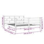 Casa si Gradina - Mobilier - Paturi si accesorii - Paturi - Cadru de pat, 140x190 cm, lemn masiv de pin - Infinity.ro