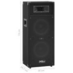 TV, Audio-Video si Foto - Audio Hi-Fi - Boxe si subwoofere - Boxe Hifi pasive de scena profesionale, 2 buc., negru, 1000 W - Infinity.ro