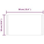 Casa si Gradina/Decoratiuni/Oglinzi - Oglinda de baie cu LED, 50x90 cm - Infinity.ro