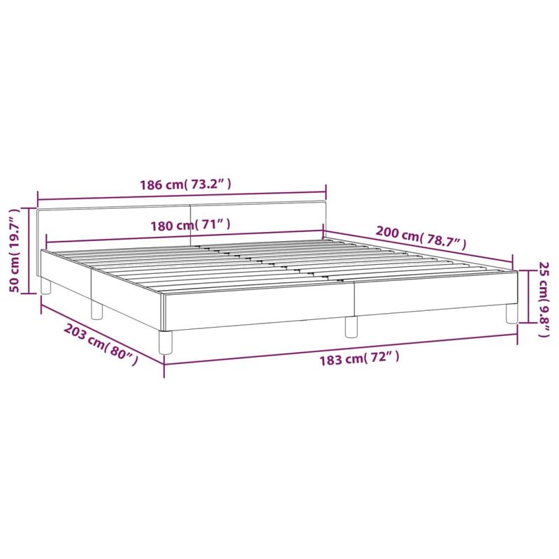 Casa si Gradina - Mobilier - Paturi si accesorii - Paturi - Cadru de pat cu tablie, albastru inchis, 180x200 cm, catifea - Infinity.ro