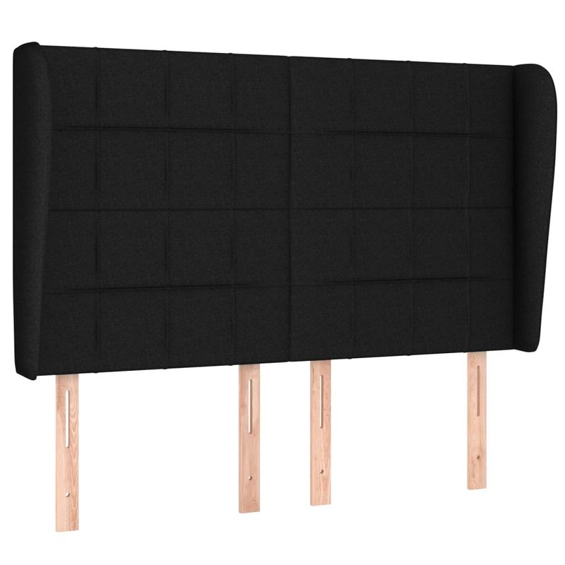 Casa si Gradina - Mobilier - Paturi si accesorii - Paturi - Pat box spring cu saltea, negru, 140x190 cm, textil - Infinity.ro