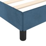 Casa si Gradina - Mobilier - Paturi si accesorii - Paturi - Cadru de pat cu tablie, albastru inchis, 80x200 cm, catifea - Infinity.ro