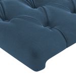 Casa si Gradina - Mobilier - Paturi si accesorii - Paturi - Cadru de pat cu tablie, albastru inchis, 80x200 cm, catifea - Infinity.ro