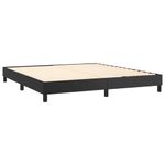 Casa si Gradina - Mobilier - Paturi si accesorii - Paturi - Pat box spring cu saltea, negru, 160x200 cm, piele ecologica - Infinity.ro