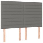Casa si Gradina - Mobilier - Paturi si accesorii - Paturi - Pat box spring cu saltea, gri inchis, 140x190 cm, textil - Infinity.ro