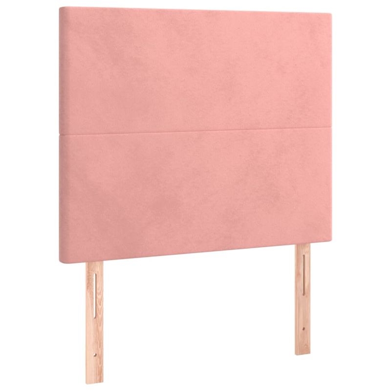 Casa si Gradina - Mobilier - Paturi si accesorii - Paturi - Pat box spring cu saltea, roz, 80x200 cm, catifea - Infinity.ro