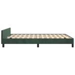 Casa si Gradina - Mobilier - Paturi si accesorii - Paturi - Cadru de pat cu tablie, verde inchis, 140x200 cm, catifea - Infinity.ro