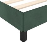 Casa si Gradina - Mobilier - Paturi si accesorii - Paturi - Cadru de pat cu tablie, verde inchis, 140x200 cm, catifea - Infinity.ro