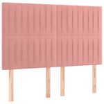 Casa si Gradina - Mobilier - Paturi si accesorii - Paturi - Pat cu arcuri, saltea si LED, negru, 140x200 cm, catifea - Infinity.ro