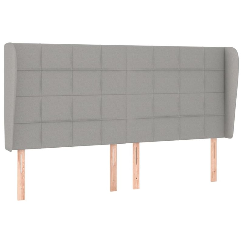 Casa si Gradina - Mobilier - Paturi si accesorii - Paturi - Pat continental cu saltea, gri deschis, 160x200 cm, textil - Infinity.ro