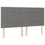 Casa si Gradina - Mobilier - Paturi si accesorii - Paturi - Pat continental cu saltea, gri inchis, 160x200 cm, tesatura - Infinity.ro