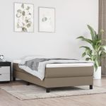 Casa si Gradina - Mobilier - Paturi si accesorii - Paturi - Cadru de pat, gri taupe, 80x200 cm, material textil - Infinity.ro